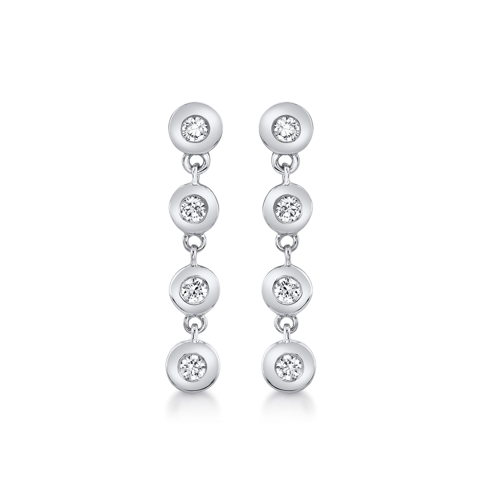 MICHAEL M Fashion Earrings Bezel Petite Round Earrings