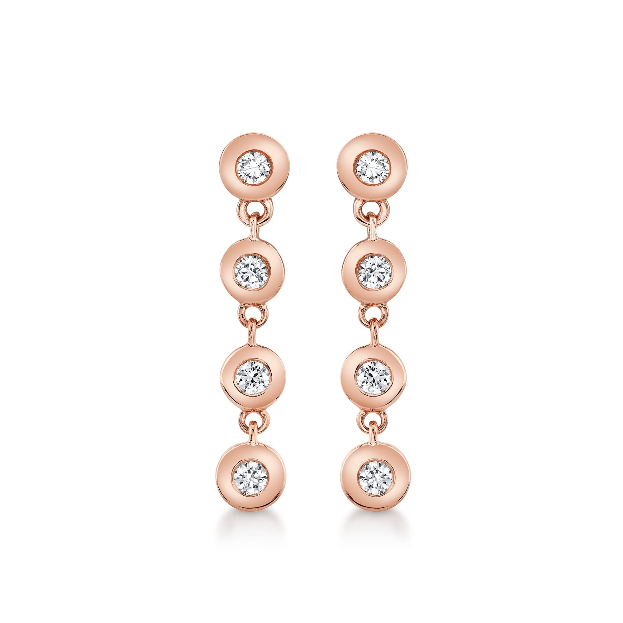 MICHAEL M Fashion Earrings Bezel Petite Round Earrings