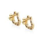 MICHAEL M Fashion Earrings Europa Pavé Open Motif Earrings
