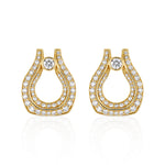 MICHAEL M Fashion Earrings Europa Pavé Open Motif Earrings