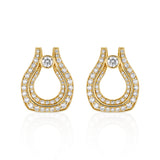 MICHAEL M Fashion Earrings Europa Pavé Open Motif Earrings