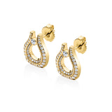 MICHAEL M Fashion Earrings Europa Pavé Open Motif Earrings