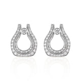 MICHAEL M Fashion Earrings Europa Pavé Open Motif Earrings