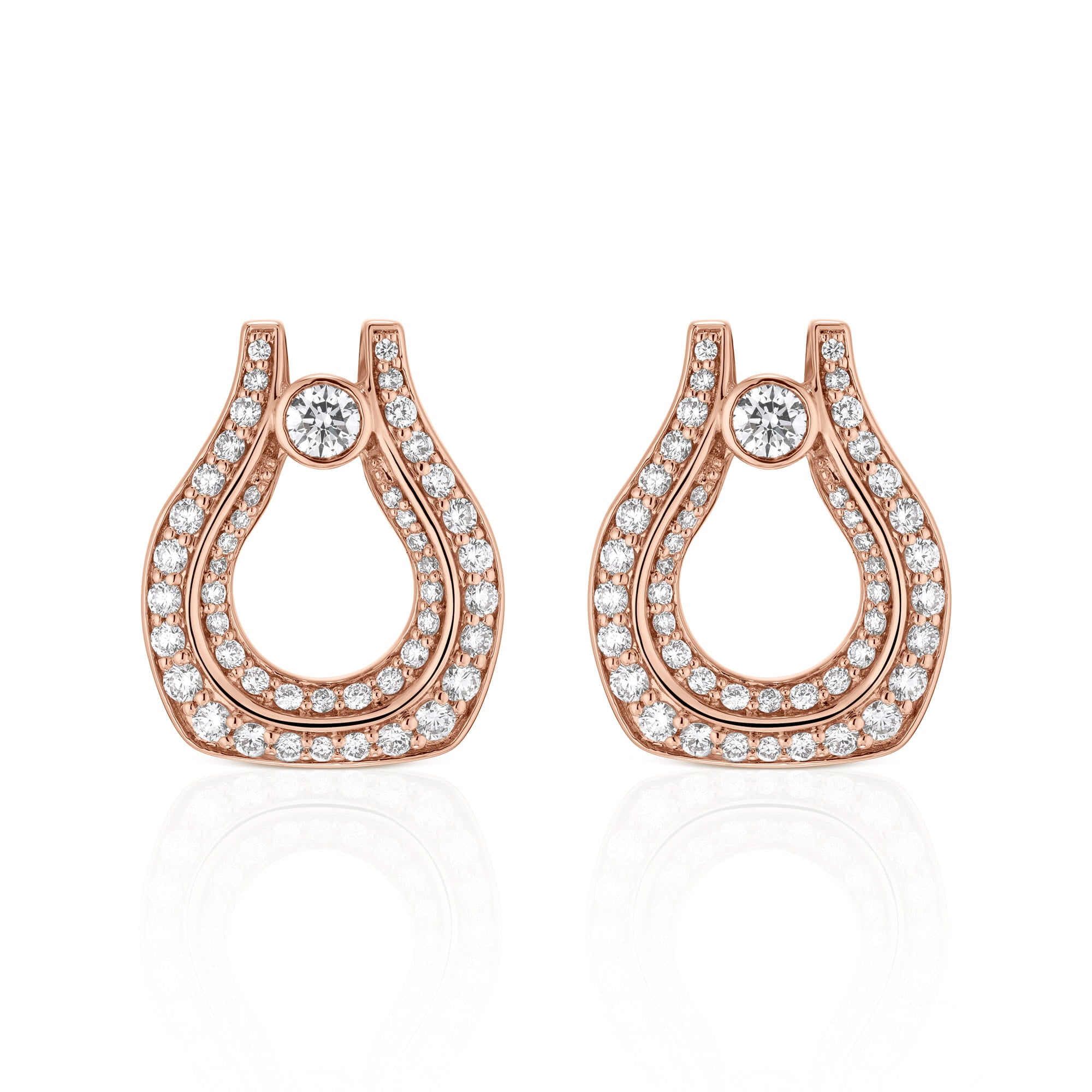 MICHAEL M Fashion Earrings Europa Pavé Open Motif Earrings
