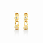 MICHAEL M Fashion Earrings Link Petite Connection Hoops