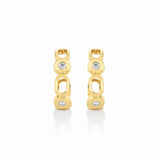 MICHAEL M Fashion Earrings Link Petite Connection Hoops