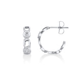 MICHAEL M Fashion Earrings Link Petite Connection Hoops