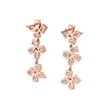 MICHAEL M Fashion Earrings Montage 3 Cluster Drop Earrings