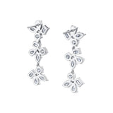 MICHAEL M Fashion Earrings Montage 3 Cluster Drop Earrings
