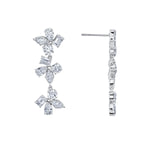 MICHAEL M Fashion Earrings Montage 3 Cluster Drop Earrings