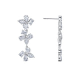 MICHAEL M Fashion Earrings Montage 3 Cluster Drop Earrings