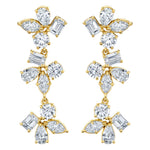MICHAEL M Fashion Earrings Montage 3 Cluster Drop Earrings