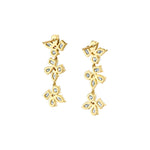 MICHAEL M Fashion Earrings Montage 3 Cluster Drop Earrings