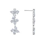 MICHAEL M Fashion Earrings Montage 3 Cluster Drop Earrings