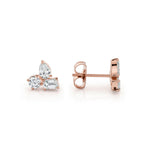 MICHAEL M Fashion Earrings Montage 3 Cluster Stud Earrings