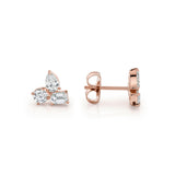 MICHAEL M Fashion Earrings Montage 3 Cluster Stud Earrings