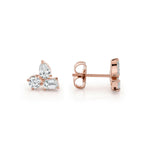 MICHAEL M Fashion Earrings Montage 3 Cluster Stud Earrings