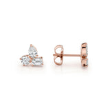 MICHAEL M Fashion Earrings Montage 3 Cluster Stud Earrings