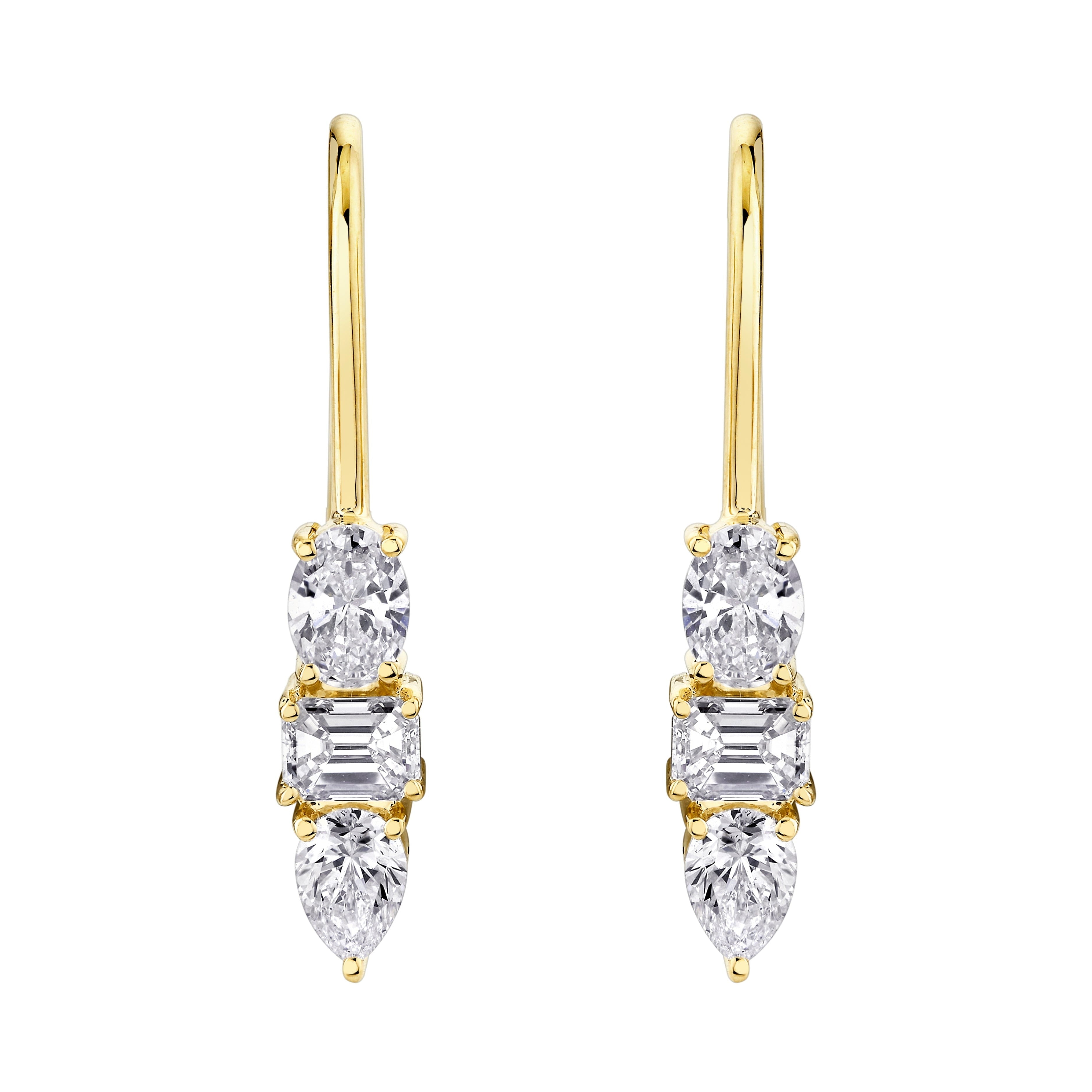 MICHAEL M Fashion Earrings Montage 3 Drop Earrings