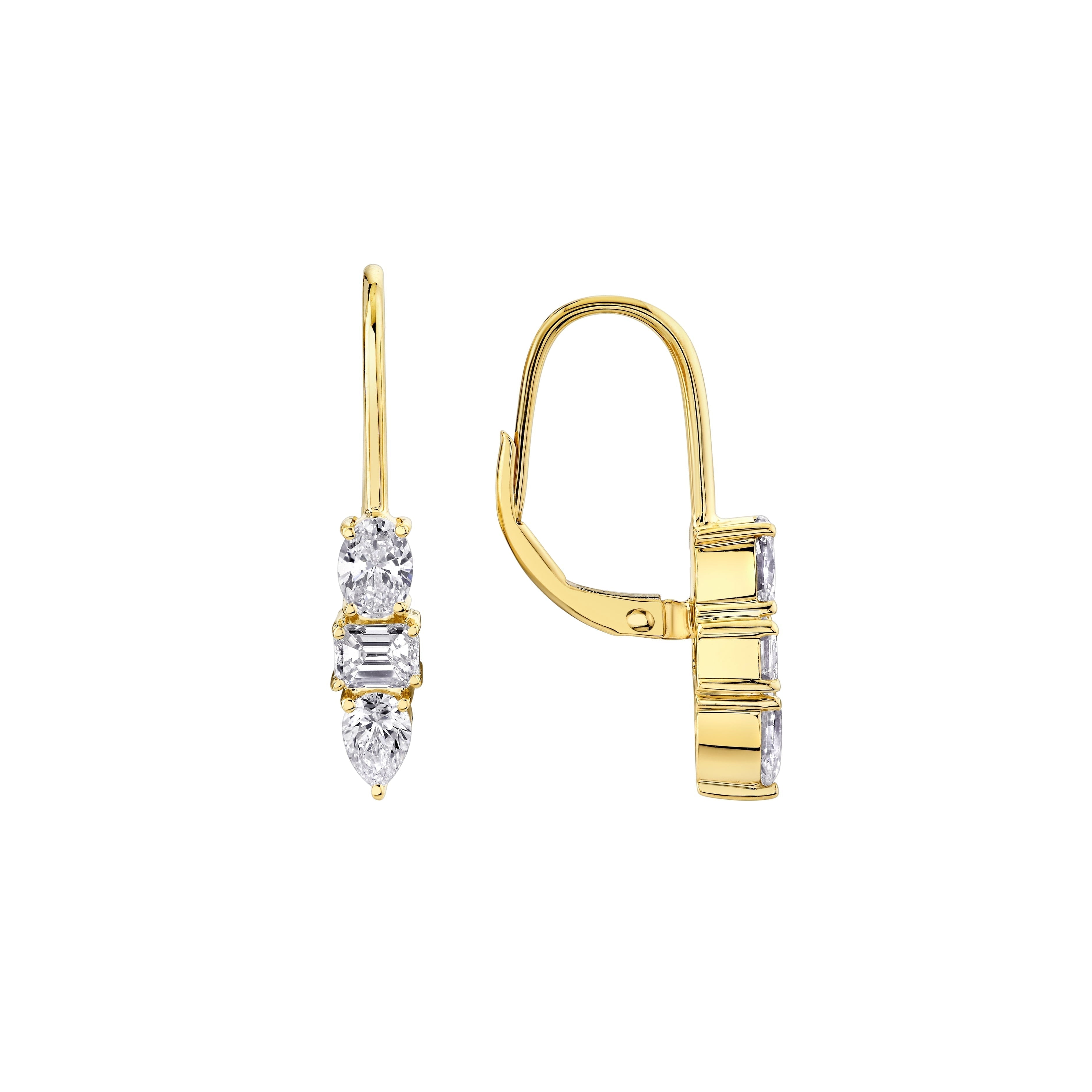 MICHAEL M Fashion Earrings Montage 3 Drop Earrings