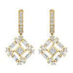 MICHAEL M Fashion Earrings Montage Baguette Drop Earrings