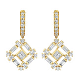 MICHAEL M Fashion Earrings Montage Baguette Drop Earrings