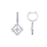 MICHAEL M Fashion Earrings Montage Baguette Drop Earrings