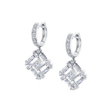 MICHAEL M Fashion Earrings Montage Baguette Drop Earrings