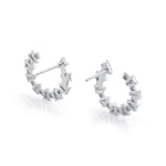 MICHAEL M Fashion Earrings Montage Baguette Front-to-Back Hoops