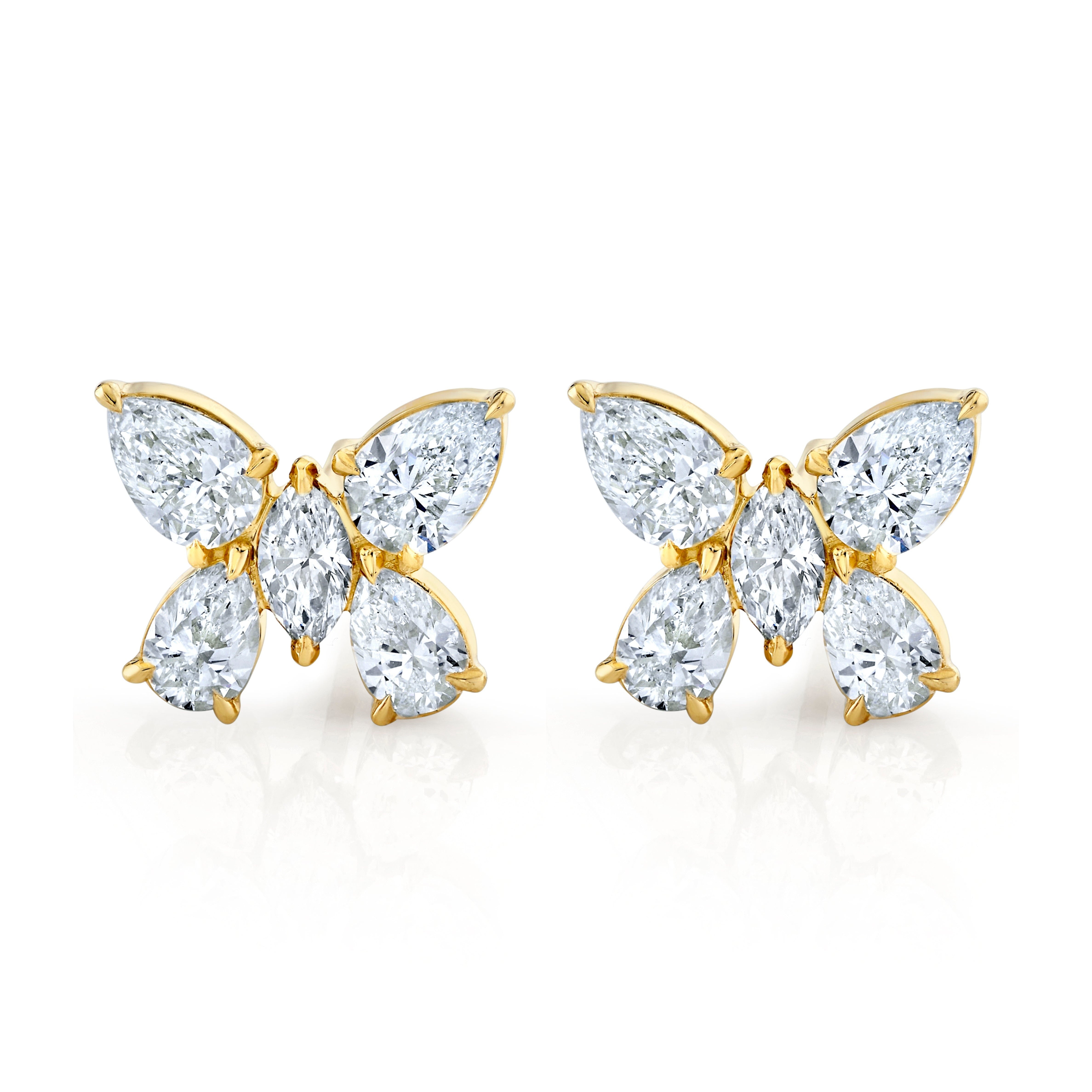 MICHAEL M Fashion Earrings Montage Butterfly Stud Earrings