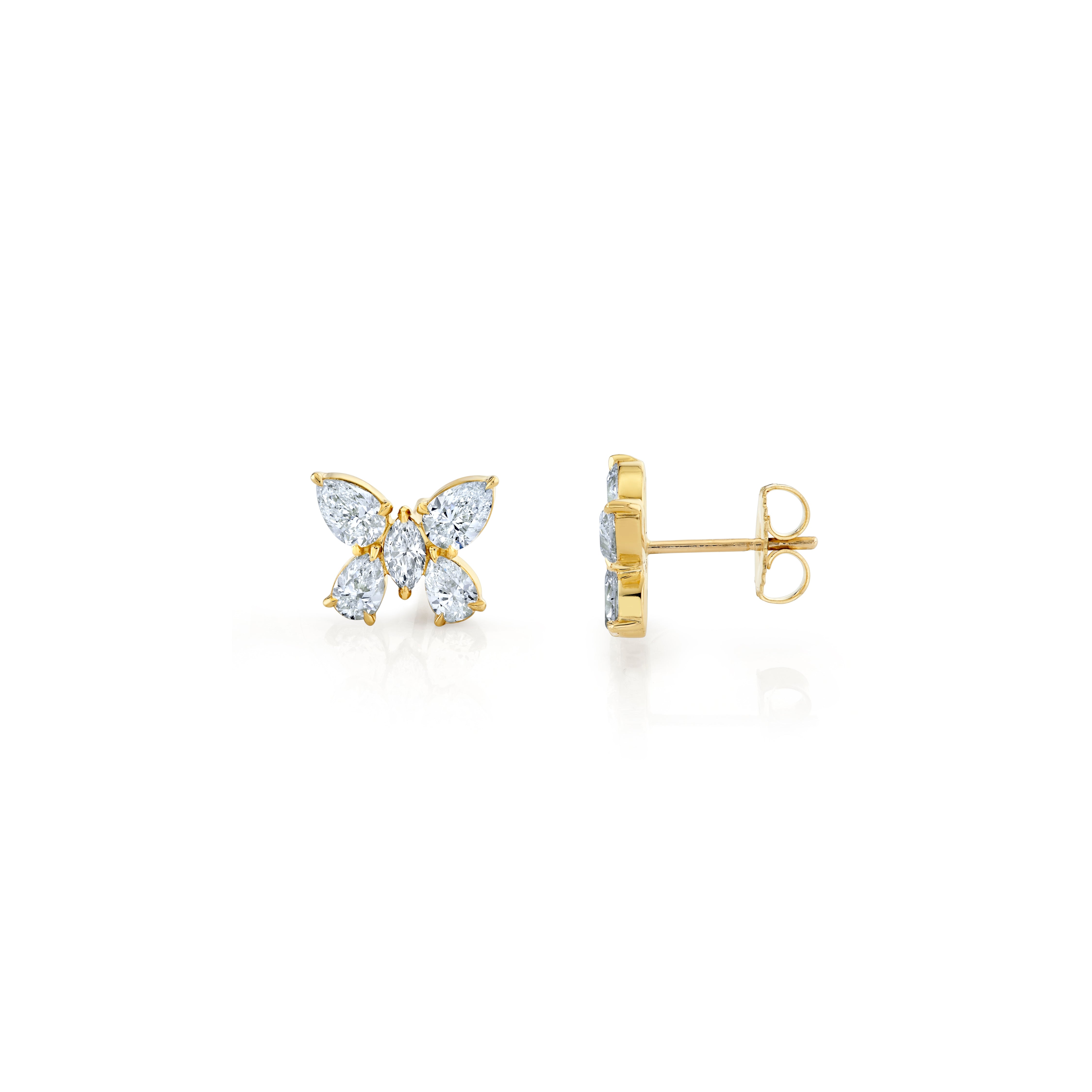 MICHAEL M Fashion Earrings Montage Butterfly Stud Earrings