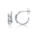 MICHAEL M Fashion Earrings Montage Bypass Hoops