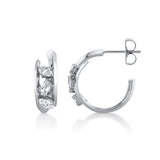 MICHAEL M Fashion Earrings Montage Bypass Hoops