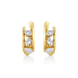 MICHAEL M Fashion Earrings Montage Bypass Hoops