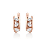 MICHAEL M Fashion Earrings Montage Bypass Hoops