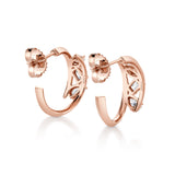 MICHAEL M Fashion Earrings Montage Bypass Hoops