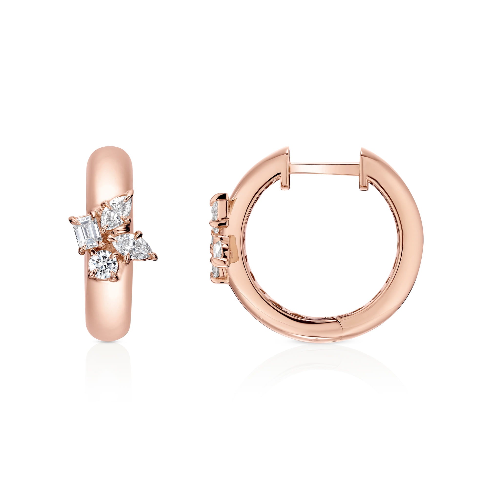 MICHAEL M Fashion Earrings Montage Cluster Hoops