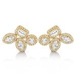 MICHAEL M Fashion Earrings Montage Cluster Stud Halo Earrings