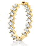 MICHAEL M Fashion Earrings Montage Emerald Hoop Earrings