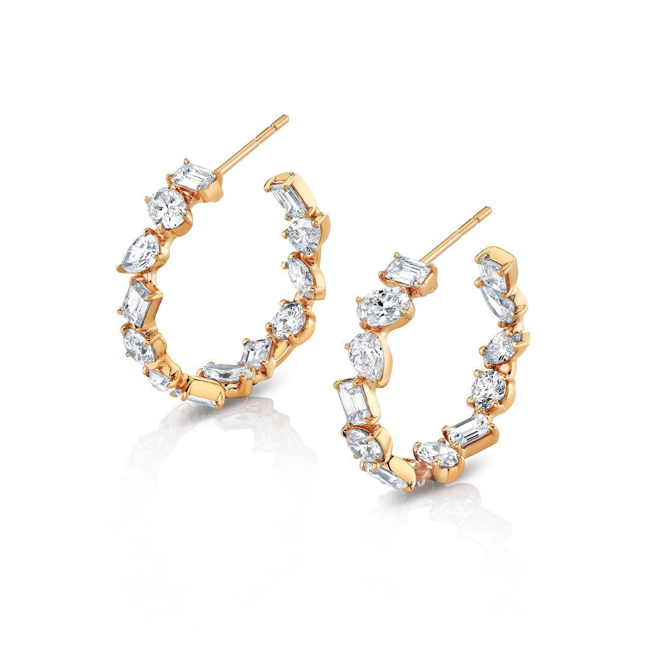 MICHAEL M Fashion Earrings Montage Hoop Earrings