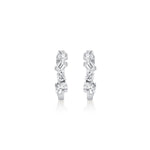 MICHAEL M Fashion Earrings Montage Mixed Cut Diamond Hoops