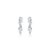 MICHAEL M Fashion Earrings Montage Mixed Cut Diamond Hoops