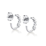 MICHAEL M Fashion Earrings Montage Mixed Cut Diamond Hoops