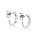 MICHAEL M Fashion Earrings Montage Mixed Cut Diamond Hoops