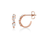 MICHAEL M Fashion Earrings Montage Mixed Cut Diamond Hoops