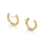 MICHAEL M Fashion Earrings Montage Oval Front-to-Back Hoops