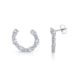 MICHAEL M Fashion Earrings Montage Oval Front-to-Back Hoops