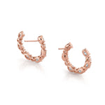 MICHAEL M Fashion Earrings Montage Oval Front-to-Back Hoops