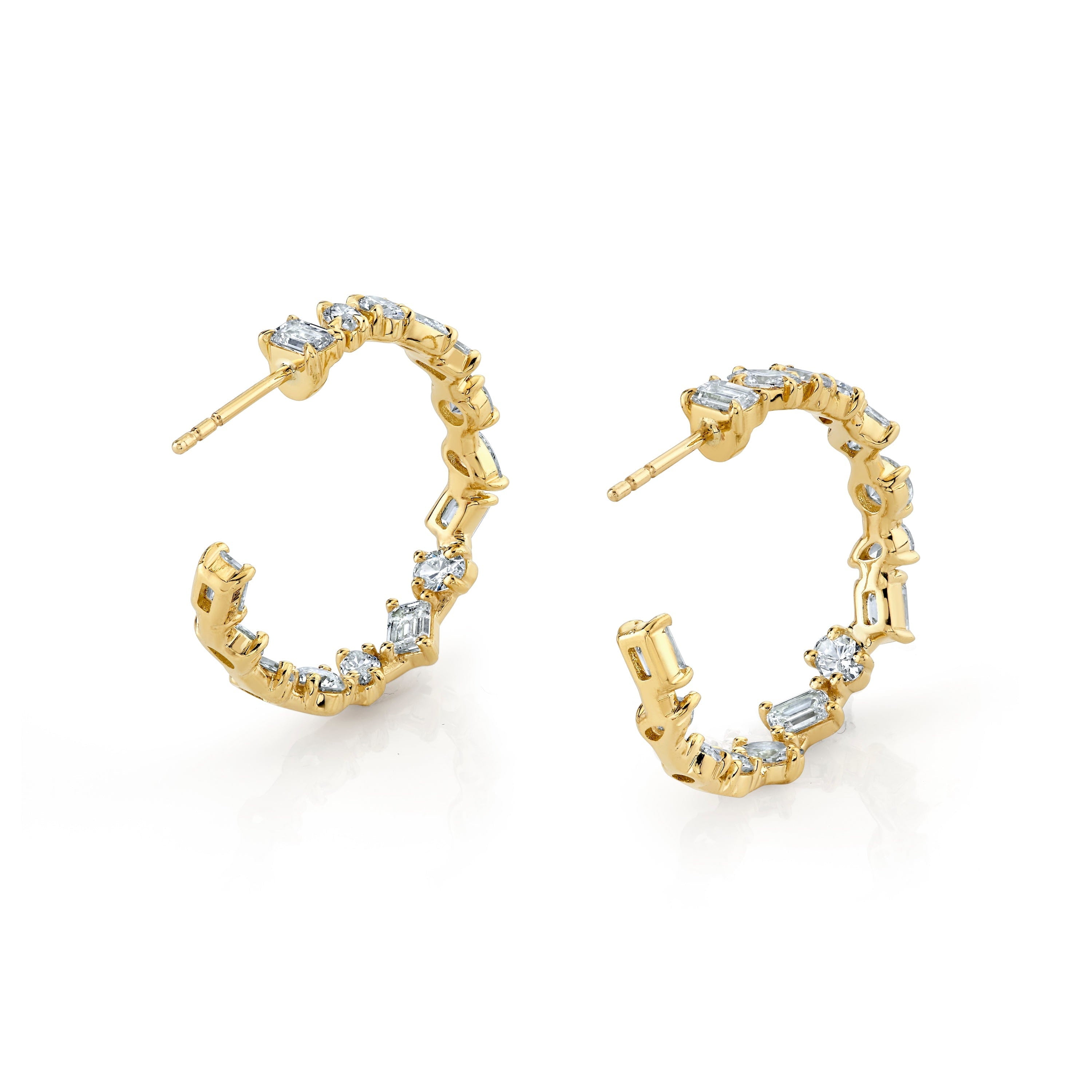 MICHAEL M Fashion Earrings Montage Petite Hoop Earrings