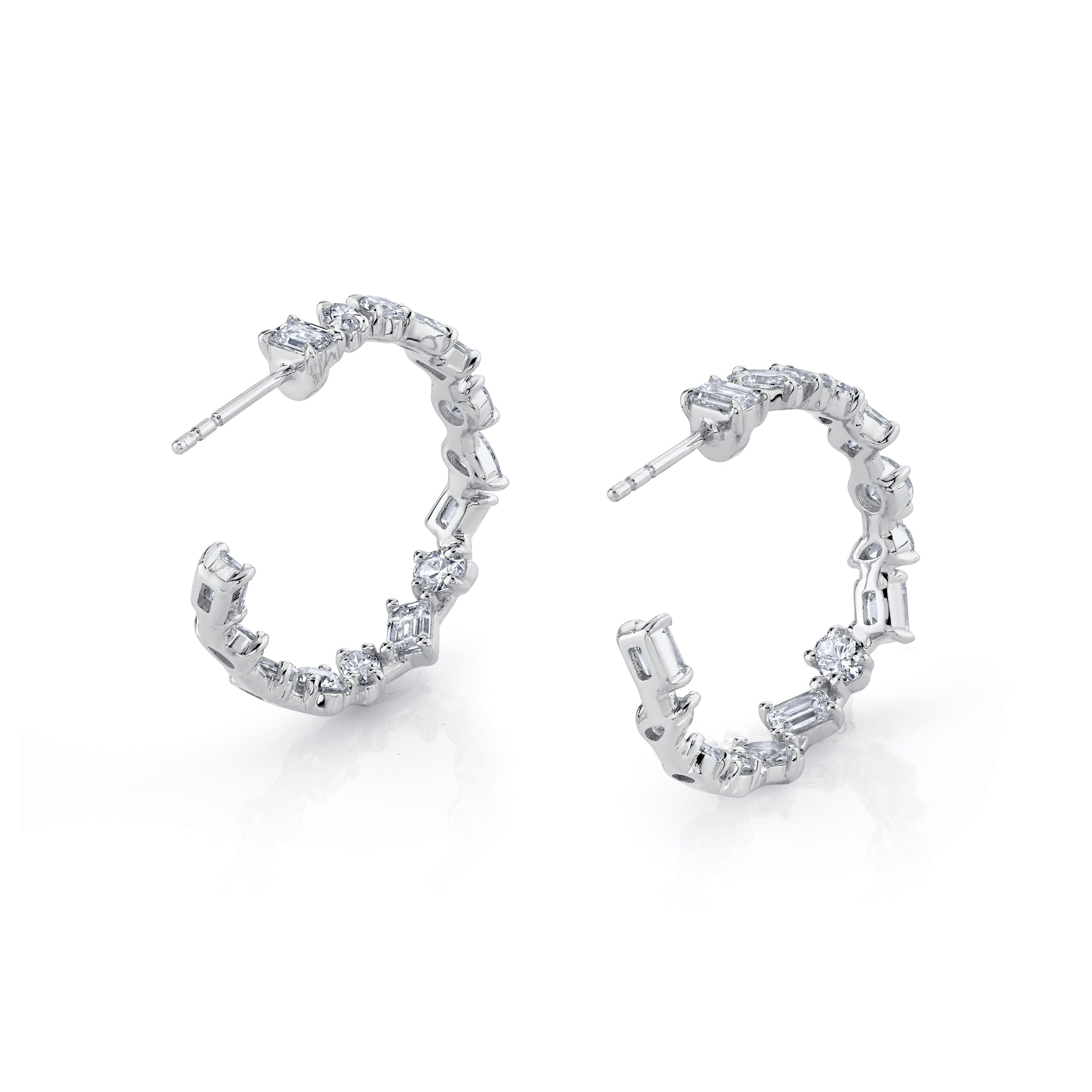 MICHAEL M Fashion Earrings Montage Petite Hoop Earrings